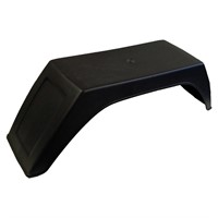 Skärm plast till 8? hjul svart