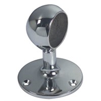 Ändstycke kromad mässing 30mm stolpe