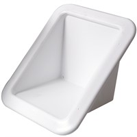 Monteringsbox vit till däcksförskruvning  145x191mm