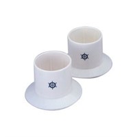 Flask-/burkhåll. plastsug vit 2st.