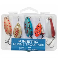 Kinetic fiskedrag Alpine Trout mix 5 stk.