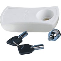 Handtag vitt med lås