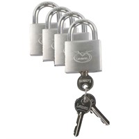 Hänglåsset LEMEN 4st. 50mm med 3 huvudnycklar