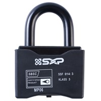 SXP Hänglås MP06 12mm schackel, klass 3 godkänt