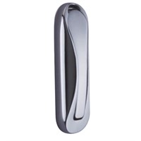 Klädkrok hopfällbar 75x25mm kromad mässing