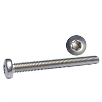 Maskinskruv kullrigt huvud Torx-spår 6x50 A4 ISO14583 5st.