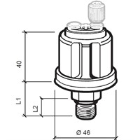 VDO sensor oljetryck 5 bar, m18x1,5, 6-24v