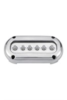 Undervattensbelysning utanpåliggande 14,2 W 10-30 V 6 LED blå