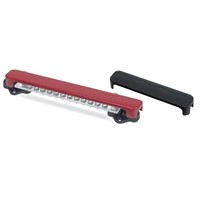 BEP kopplingsplint 12+12 svart/röd