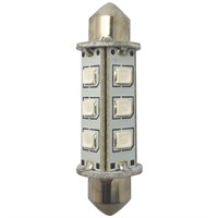 1852 LED-lantern pinol/spollampa 42mm 10-36V 1,2/10W grön - 2 st.