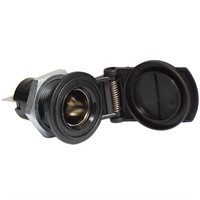 Installationskontakt liten med skyddslock 12/24 V 16amp