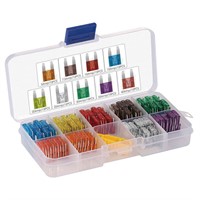 Bladsäkringar, sortiment 50 st.  3, 5, 7,5, 10, 15, 20, 25Amp