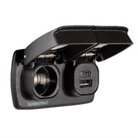 Scanstrut Flip Pro Duo - USB-A/C & 12V eluttag