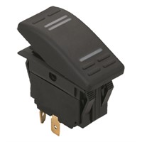 Kontakt 3-polig med LED på med returfjäder