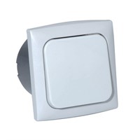 Brytare enstaka 220 V för inbyggnad komplett grå