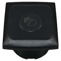 Touch dimmer 12v för infällning komplet, svart max 30W