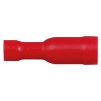 Honkontakt rund röd 4,0 mm 10 st