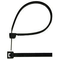 Buntband svart 200 x 4,5 mm-20 st