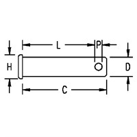Ronstan riggbult 6,4 x 32 mm