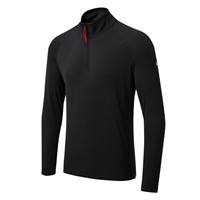 Gill UV009 Men's UV Långärmad Zip T-shirt svart strl XL