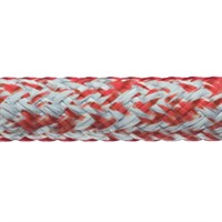 Robline Globe Pro Robtec fall, 10mm Vit/Röd  - 1 m