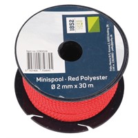 1852 Minirulle röd Polyester Ø2mm x 30m 18st/pkt