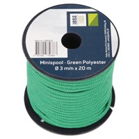 1852 Minirulle grön Polyester Ø3mm x 20m 9st/pkt