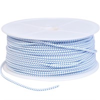 Elastisk lina vit/svart 4 mm - 100 m