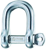 Straight shackle d  6 captive