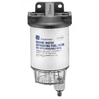 Bränslefilter komplett med komposittopp, klar botten 10 micr