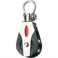 Block enkel 20mm med schackel och svirvel