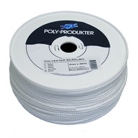 Polyester silkelina 4mm vit