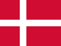 Flagga danmark 90 cm