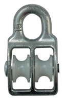 Block dubbelt 7mm lina galvat