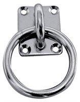 Däcksplatta med ring 6x40 mm