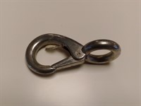 Karbinhake galvaniserad 12 x 115 mm med fast öga 25 mm